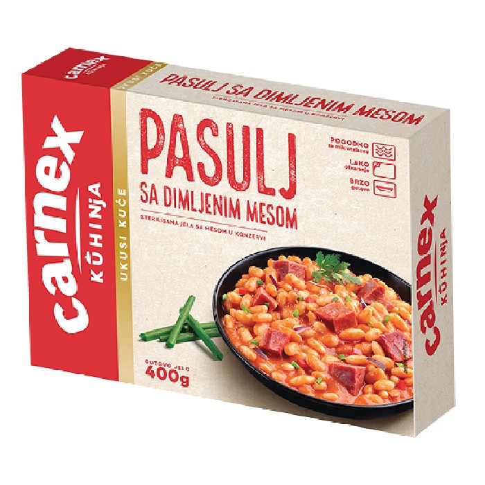 Pasulj sa dimljenim mesom 400g